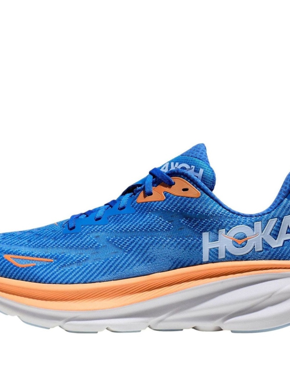 Hoka Clifton 9 Women’s Running Shoes - Blue & Orange - Picture 3 of 4